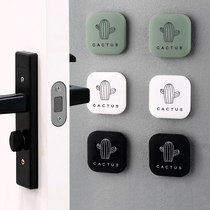 Door suction non-perforated door touch silicone anti-collision pad door block home door door top toilet door silent buffer