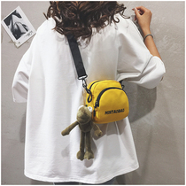 2020 new children's small bag foreign style canvas bag girls mini cartoon girls travel leisure messenger bag