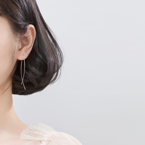 Love Loach s925 silver ear line female day department Wind minimis for a long section of the ear chain trendy geometric wave ear decoration