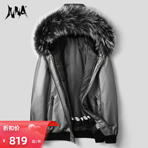 2021 New Parker clothing mens short winter fur one fox hair collar mens rabbit hair liner coat