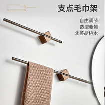 Towel Rack Substiletto Washroom Wall-mounted Bathroom Fulcrum Single Pole Shelf Creative Washroom Containing Hanging Rack