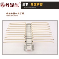 Top-fitting trouser rack telescopic multifunctional wardrobe pants drawing rack cabinet inside push-pull damping pylon rack basket pants