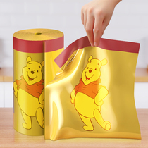 Beautiful garbage bag household padded portable kitchen drawstring large black extra thick plastic garbage bag