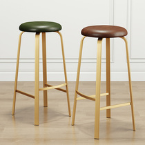 Nordic light luxury bar chair ins Net red bar stool modern home bar chair milk tea shop front desk bar chair
