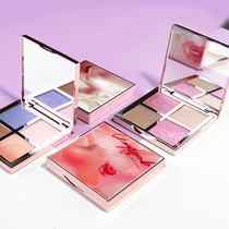 American JUNOCo Junomei Raspberry Party Four-Color Blush Highlight One Plate Repair Eye Shadow Dual Use Pearlescent