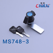 MS748-3 cylindrical lock distribution box switch cabinet industrial hardware equipment tin cabinet box mortise lock tongue lock