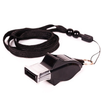 Referee whistling Football children with hanging neck rope Super Ring