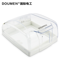  Type 86 switch socket panel universal waterproof box Bathroom switch socket waterproof cover transparent splash-proof box