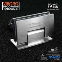 Hong Kong Wubao cast 304 stainless steel bathroom clamp shower room hinge glass door hinge 90 degrees GS-N90A