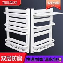 Radiator household steel copper-aluminum composite small back basket radiator bathroom wall-mounted radiator central heating