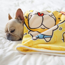 Pooch Blanket Flannel Pet Blanket Sleep Blanket Thickened Quilt Fou Kirkibago Teddy Autumn Winter Warm