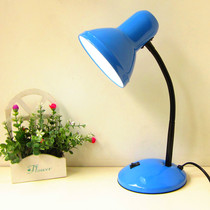 Metal desk lamp eye protection desk college student desk lamp bedroom bedside creative plug-in LED light bulb desk lamp E27 screw