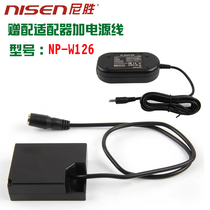 NP-W126 adapter Fuji XA3 XT2 X-E2 A3 XA10 XT10 X100F camera XT1 X-T100 T10