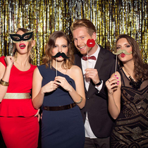 ins to blame for the birthday knot wedding photo props to pick up the game paper Beard lips glasses party Decorative Items