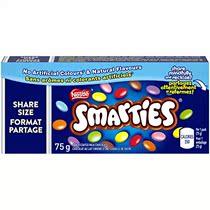 Nestle Smarties Share Size Case of 24 x 75g Boxes