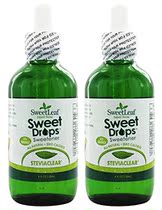 SweetLeaf SteviaClear Sweet Drops Liquid Stevia (Pac