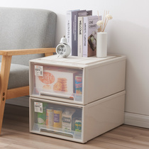 Multifunctional storage box plastic drawer type extra large transparent multi-layer storage box clothing cabinet finishing box thickening