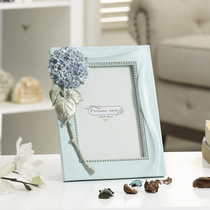 What a good European style pastoral Korean Princess House wedding wedding gift wedding photo Ziyang flower resin 7 inch photo frame