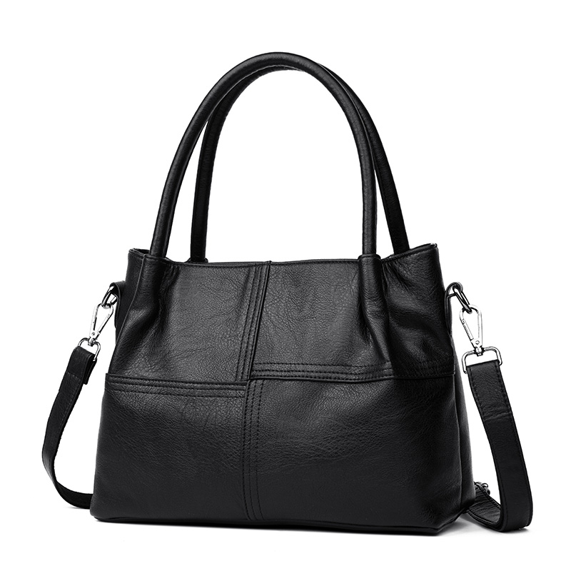 New fashion soft leather lady bag business single shoulder slanting backpack trend all-round handbag mom's bag