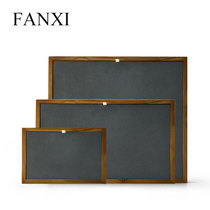 FANXI FANXI jewelry display board solid wood jewelry tray background bottom plate two-color pad jewelry display props