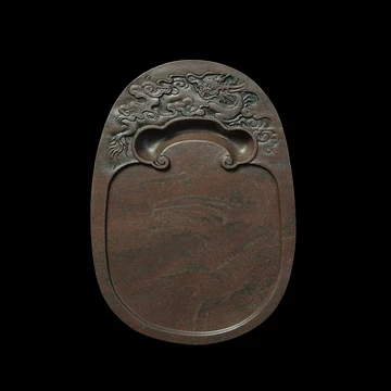 清 龍紋端渓硯 唐木紫檀硯台蓋付☆書道具☆時代物☆ 中国書道具花鳥刻