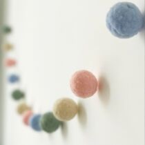 Hanging felt ball string creative home decoration Wall pendant decoration Macaron wool ball string gift childrens room