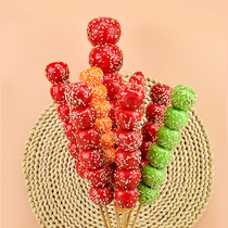 With sesame high simulation ice candied haws model fake fruit candied haws decoration ornaments photo dance props toys