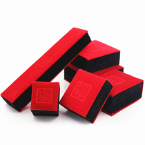 Red flannel auspicious Ruyi jewelry box Bracelet box Pendant pendant necklace box black and white ring box Batch gift box Hair