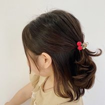 Korean summer cute mini Cherry childrens small grab clip baby hairpin bangs clip back head clip hairpin