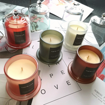 Very exquisite and see the dome high-value glass bottle atmosphere scented candles