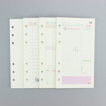 A6 Golden Valley Original Loaded Inner Page Day Plan Week Plan Crossline Blank Original inside page 40 copies