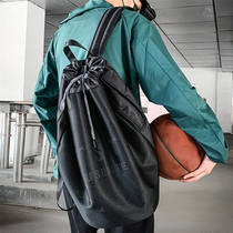 Basketball schoolbag shoulder bag male fashion brand trend college students large capacity training bag sports bag light drawstring backpack