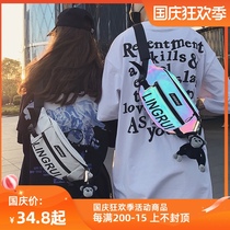 Chest bag men Street fashion sports satchel bag boys boys shoulder bag ins hip hop personality shoulder bag running bag