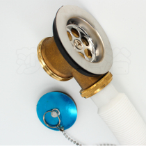 Telescopic all-copper bathtub Tub drainer drainer plug type old-fashioned bathtub drainer accessories overflow