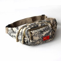 Military fan waterproof large-capacity outdoor fishing hiking fanny pack Male camouflage cash register leisure sports satchel fanny pack female