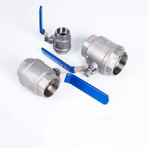 201 two-piece stainless steel ball valve two-piece large flow full diameter internal thread steam high temperature resistant valve