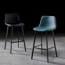 Nordic bar stool modern simple high chair bar stool bar chair home high stool backrest light luxury bar chair