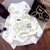 Long sleeve T-shirt pure cotton gestation woman with undershirt woman 2022 Spring foreign air weight reduction 100 hitch for pregnant women