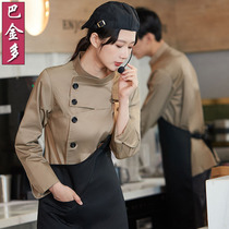 Net red chef work clothes male dining restaurant restaurant waiter chefs clothing long sleeve milk tea cake shop work clothes