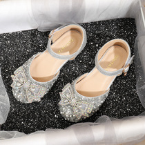 UK next sara girls sandals 2021 summer new Korean version of the girl rhinestone princess shoes baotou crystal shoes