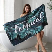  Swimming bath towel Absorbent towel Men and women adult fitness sports beach towel Warm floor mat shawl wrap skirt 4777