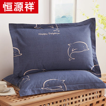 Hengyuanxiang summer cotton pillow case pair of pillowcases winter adult 48x74 double cotton pillow core sleeve