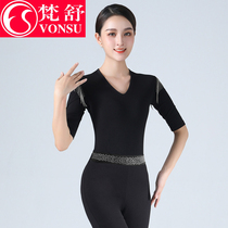 Fanshu 2021 autumn new body training uniform female elegant etiquette form clothing dance performance catwalk practice uniform