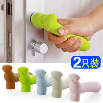 Silicone door handle protective cover anti-collision door handle cover anti-theft door room handle door handle suite door handle glove pad