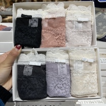 Miyaria 6102 Three Dress Briefs Lady Thin comfort Breathable Lace Sexy Low-purse Hip Triangle Shorts