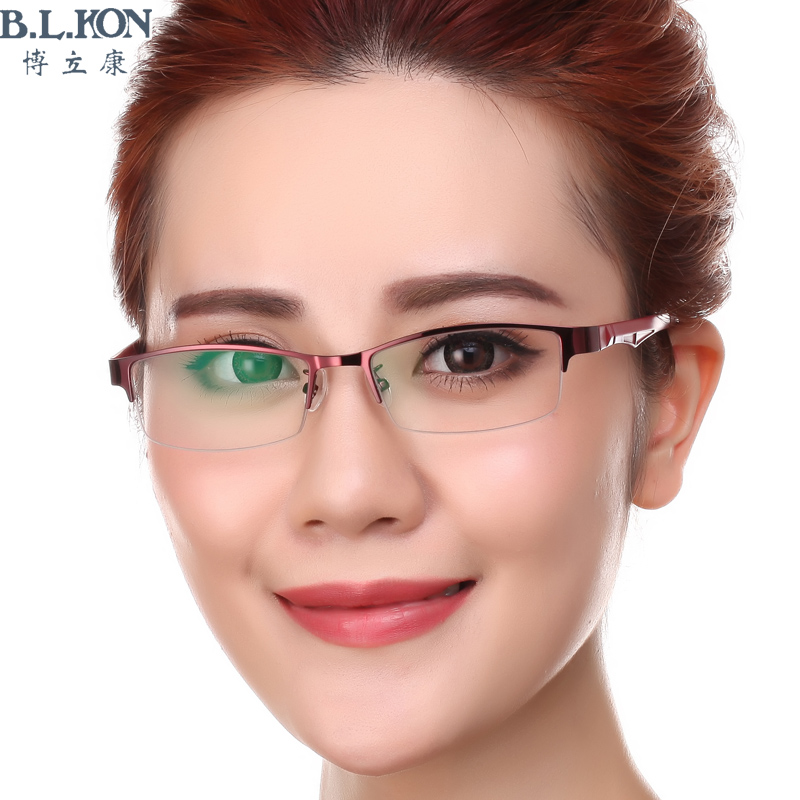 半框防辐射抗蓝光眼镜，真可救我该双熬出鱼尾纹的打工人眼睛。