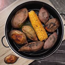 Roasted sweet potato artifact Korean multifunctional roasted sweet potato pot home roasted sweet potato pot Grill Grill Grill cast iron baking pan