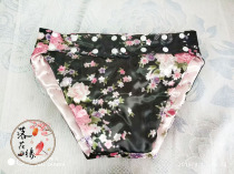 Adult mid-waist hand-hand cotton triangle underwear simulation simulation of simulation silk waist circumference