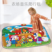 Boys and girls Children Baby Baby Sports crawling carpet My farm music climbing carpet mat toy gift