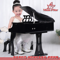 Music Star Wooden Little Piano Children 30 Key Piano Toys Flip Beginner Piano Wooden Mini Piano Mini